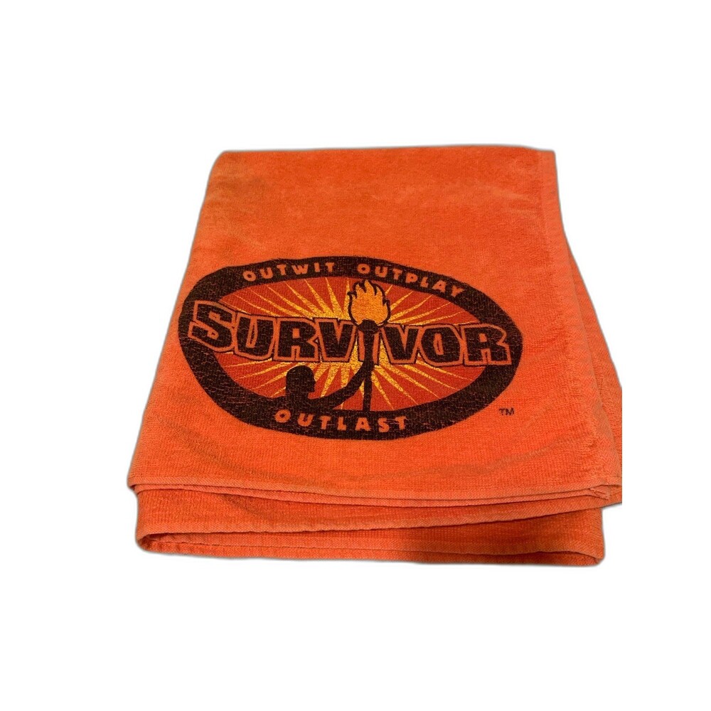 Survivor vintage beach towel outwit outplay outlast cbs Jeff probst